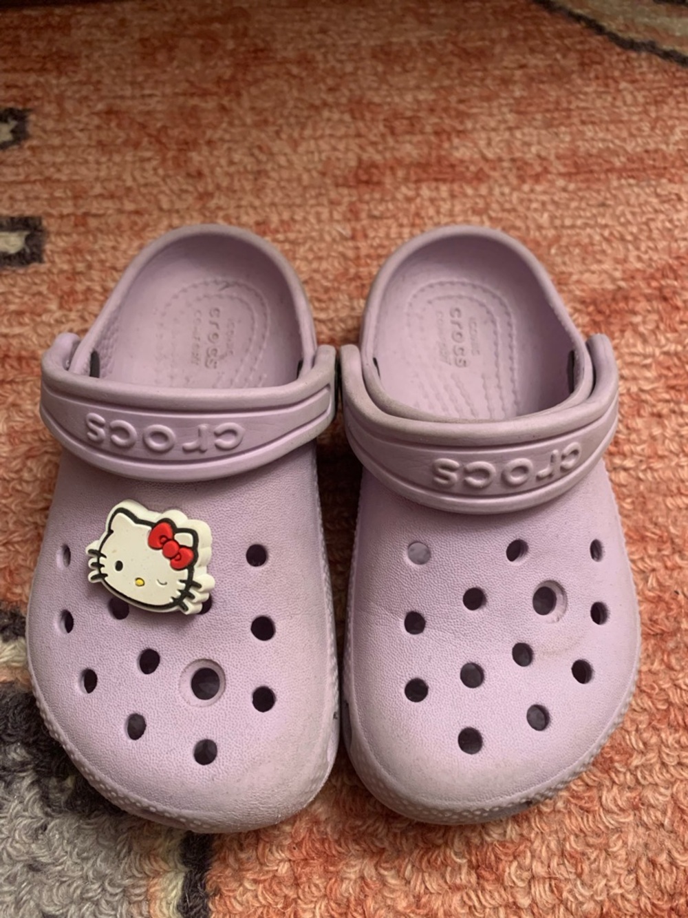 Crocs Size 8 Toddler Kids Shoes Great Condition Lavender Purple Lilac